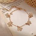 Luxury Creative Beautiful Butterfly Handmade Anklet Beach Party Alloy Jewelry Anklet for Women