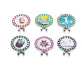 Wholesale Custom Zinc Alloy 25mm Removable Magnetic Visor Hat Clip Golf Ball Markers