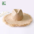 ALLCH Ladies Summer Beach Hat Durable Vietnam Straw with UV Protection Handmade for Travel Casual