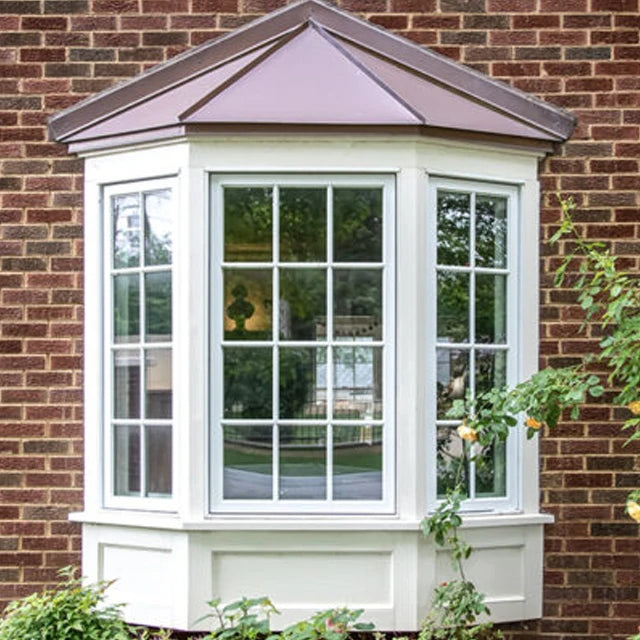 Built-In Vertical Sliding Glass Window Popular Styles American Aluminium Bay Windows Alloy Frame Triple Glazed Bay Bow windows