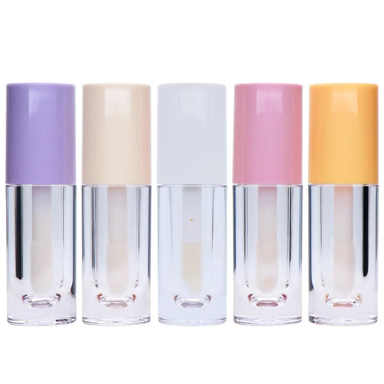 Wholesale 6.5ml Popular Style Private Label Clear Custom Empty Lip Gloss Container Tube With Big Applicator Brush