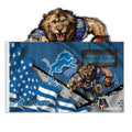 Factory Hot Sell New Designs  Custom 3x5ft Team Banner 100% Polyester Detroit Lions Flags for Nflsports Flag