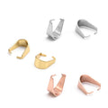 DIY Jewelry Custom Laser Engraving logo Silver Gold Rose Gold Stainless Steel Clasp for Pendants Charms Jewelry Making