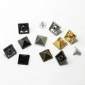 Wholesale Decorative Metal Pyramid Square Shape Jeans Studs Rivet With Square Shape for Handbag Leather