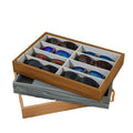 8-Grid 3 Colors Wood  Rosewood Sunglasses Glasses Counter Display Props Rack