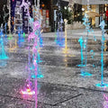 Modern Type Jumping Jets Water Fountain Free Design Square Dry Floor Ornament Fountain for Kids Interactive