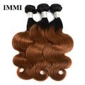 Drop Shipping 100% Human Hair Bundles with Closure 4/27 Ombre Color Bone Straight Virgin Human Hair with Closure MegaBDM