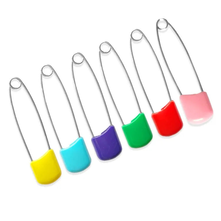Hot Selling 2.2 Inch Plastic Head Large Diaper PinsNappy Pins for Cloth Diapers