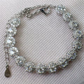 Silver 925 Original Round Excellent Cut Total 1.5 Carat Diamond Test Past 3mm D Color VVS1 Moissanite Bracelet Wedding Jewelry