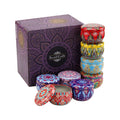 2.2 oz Mini National Style 8 Pieces Per Pack Metal Jars for Candle Marking  Cookie  Candy  Tea
