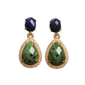 Luxurious American Diamond Fashion Dangle Earrings and Pendants Exquisite Gemstone Jewelry