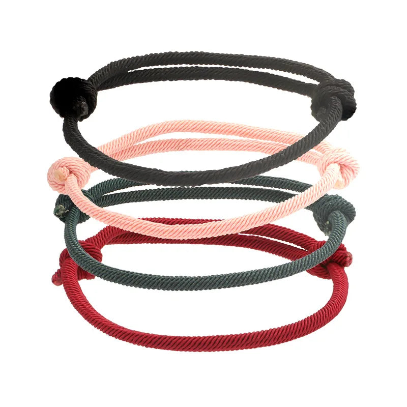 Adjustable Lucky Red Rope Chain  Adjustable Woven Charm Tassel Bracelet Handmade Couple Bracelet Jewelry Gift