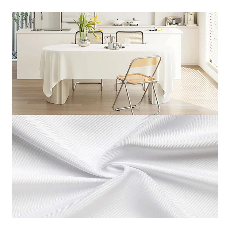 Wholesale Gabardine Sofa Cover Fabric Wear Resistant Tablecloth Fabric Free Sample Polyester Plain Gabardine Fabric