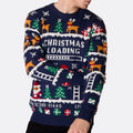 OEM ODM Custom Knitted Jacquard Streetwear Casual Fit Xmas Snowman Christmas Tree Sweaters Autumn Season Decoration