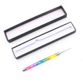 Free Sample 100% Pure Germany Kolinsky Acrylic Lines Brushes Rainbow Crystal Handle Kolinsky Acrylic Nail Brush 8 10 12 14 16