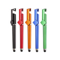 Promotional Advertising Blue 0.5mm QR Code Logo Plastic Touch Screen Gel Pen Stylus Mobile Phone Holder Refillable