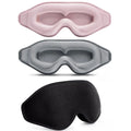 3D Pink Sleepwear Eye Mask Sleeping Reusable 100% Blackout Satin Eye Cover Deep Eyelash Extension Blindfold for Men and Women