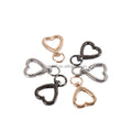 Ivoduff Heart Shaped Snap Hook Spring Gate Ring Clasp Key Buckle Swivel Snap Hook
