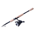 1.8m/2.1m/2.4m/2.7m Telescopic Carbon Fiber Fishing Rod with EVA Handle for Sea Lake River Stream Casting