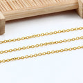 Stainless Steel Chain O-shaped Chain Vacuum IP Gold Chain DIY Necklace Bracelet Many Specifications Cross Chain Wholesale