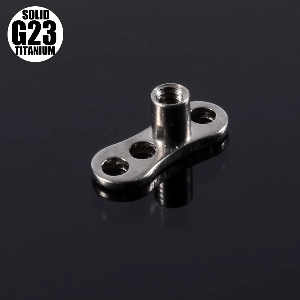 G23 Titanium 14G Internally Threaded Universal Micro Dermal Anchor Base Body Piercing Accessories for Jewelry Wholesale