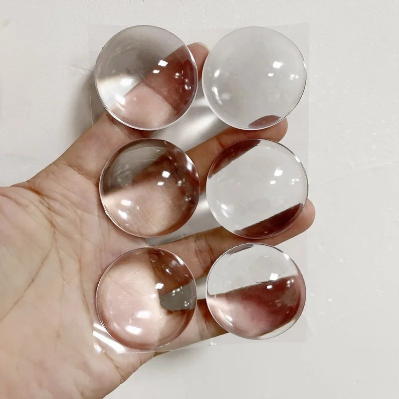 2024 Upgraded Reusable Washable Door Stop Transparent Door Stopper clear Wall Protector Self Adhesive Silicone Bumper
