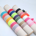 Custom Logo Cotton Woven Bracelet With Embroidery Texts Adjustable Tassel Polyester Bracelets for Women Girls Jewelry