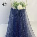 Custom Sparkling Starry Yarn Glitter Clothing Background Fabric Stage Design Hilo Flash De Cielo Estrellado
