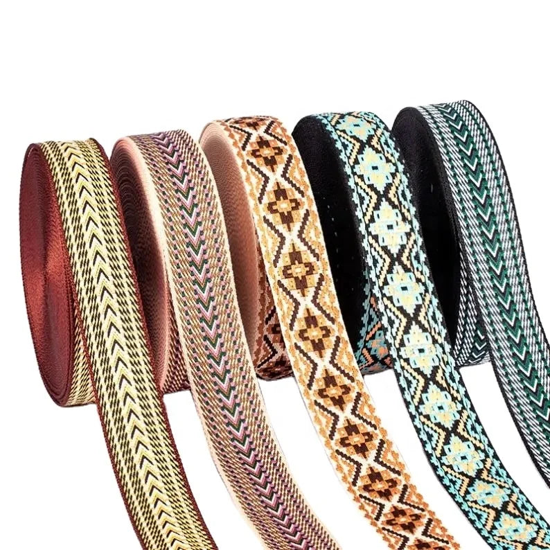 38mm 50mm Jacquard Ribbon Arrow Polyester Webbing Strap for Bags Shoulder Straps Clothing Accessories-Manufactured Premium