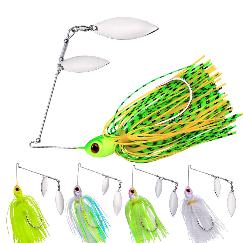 Wholesale  17g/24g Spinners Fishing Lure Spoon Metal Jigging Lure Spinner Bait Buzzbait Swimbait for Bass