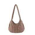 New Large Spring Summer Fashion Soft Puffer Clouds Cute Shoulder Bags Cotton Padded Women Quilted Sling Down Tote Bag for Women