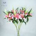 Bouquets of Lily Artificial Handmade Flowers Artificial Flowers for Cemetery Artificial Plants Wholesale Artificial Outdoor