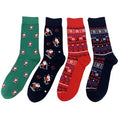New New Printing Cotton Santa Claus Elk  Christmas Tree Pattern Christmas Socks