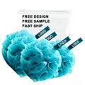 Custom Logo Bath Ball Exfoliating Shower Loofahs Pouf Ball Mesh Bath Shower Puff Shower Puffs for Men Women