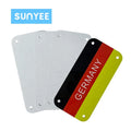 Sunyee Personalized Custom Single Sided Print Name Plate Metal DIY Logo Sublimation Blank Aluminum Nameplate