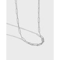 925 Sterling Silver Paperclip Cuban Chain Necklace Cool 18K Gold Men Necklace Fine Jewelry Chain Necklaces for Women Wholesale