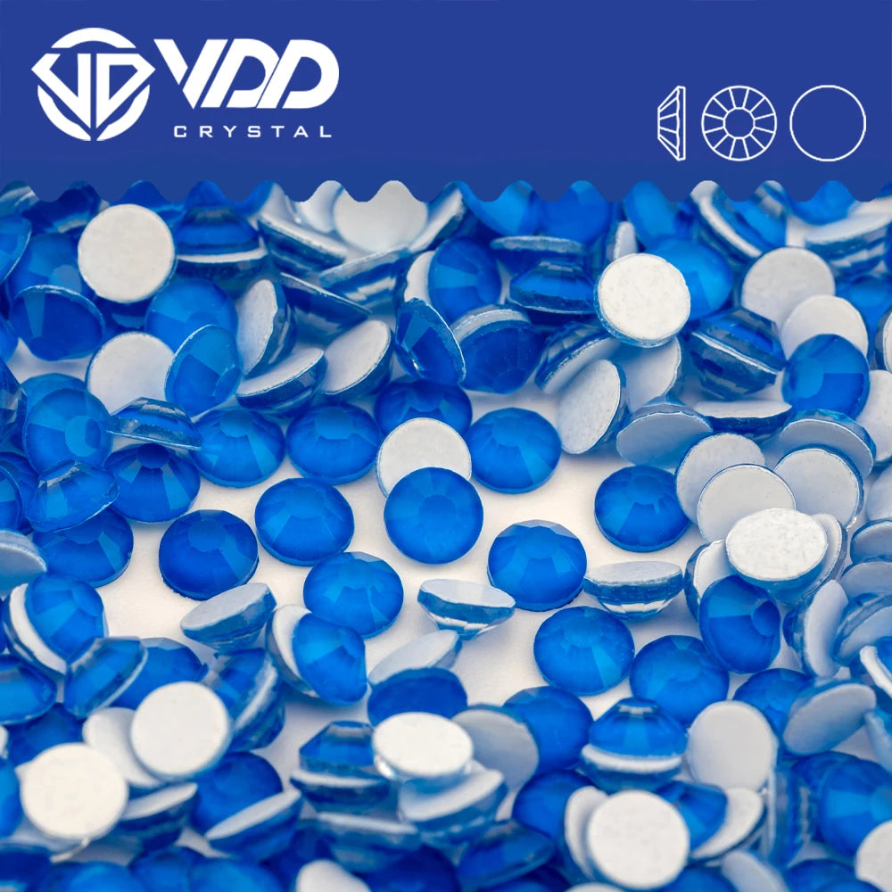 VDD 284 M Blue SS6-SS30 High Quality Glass Rhinestones Crystal Flatback Stones for Nail Art Accessories DIY Crafts Decorations MegaBDM