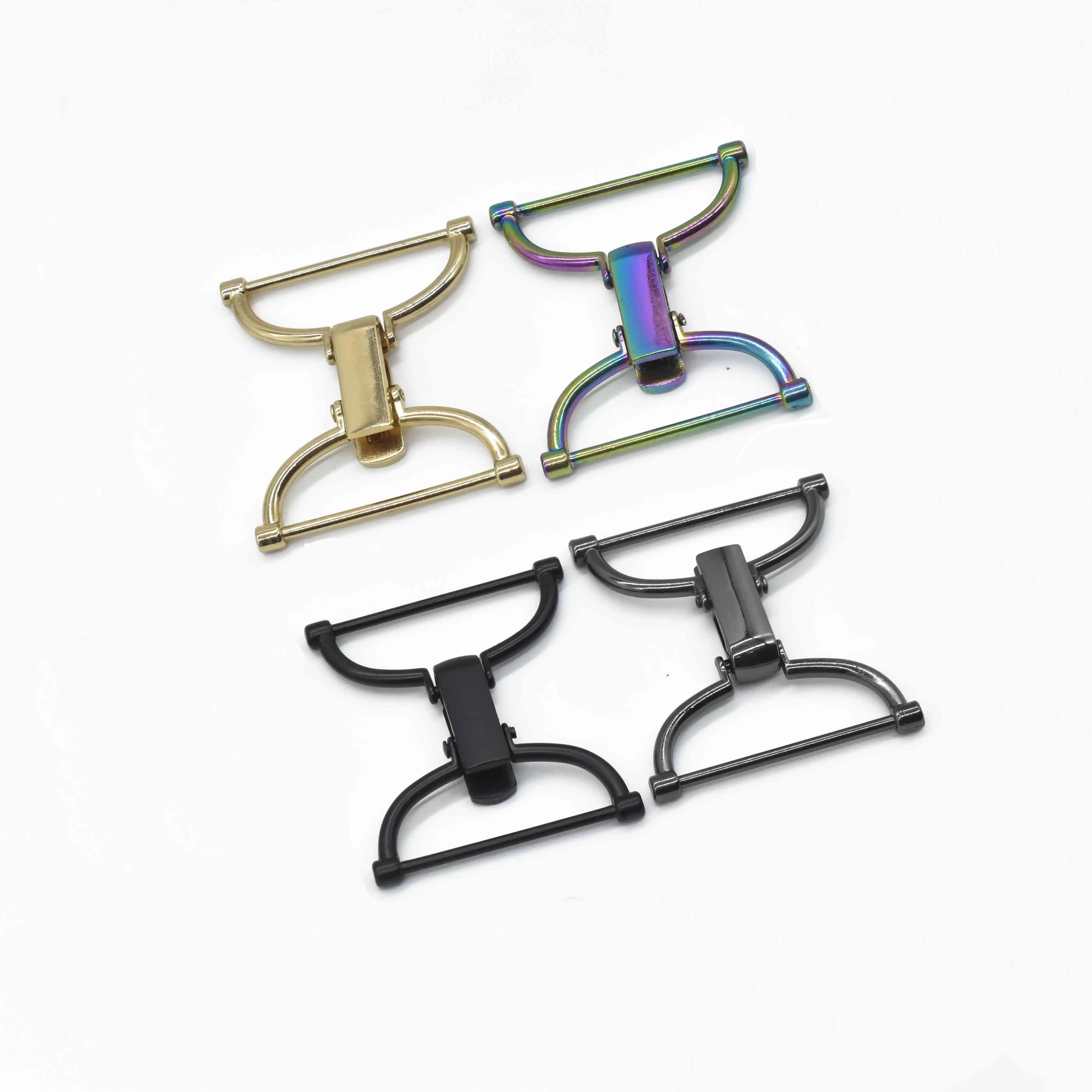 Zinc Alloy Metal  Front 3/4 Inch Clip Type Belt Buckle With Lock Open Alloy Buckle