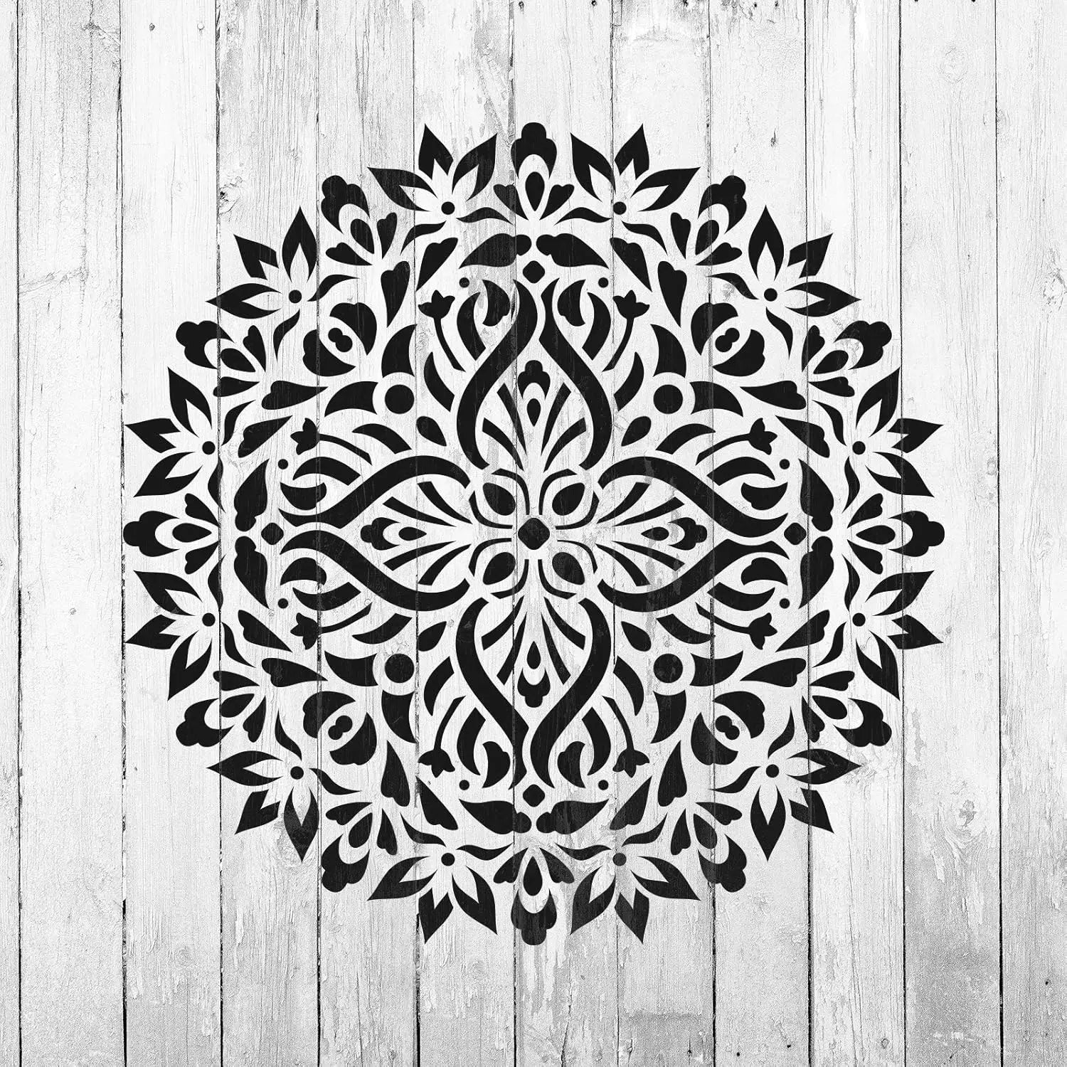 Wall Stencil Mandala Laser Cut Mandala Template for Painting Wood Prosperity Mandala Stencils