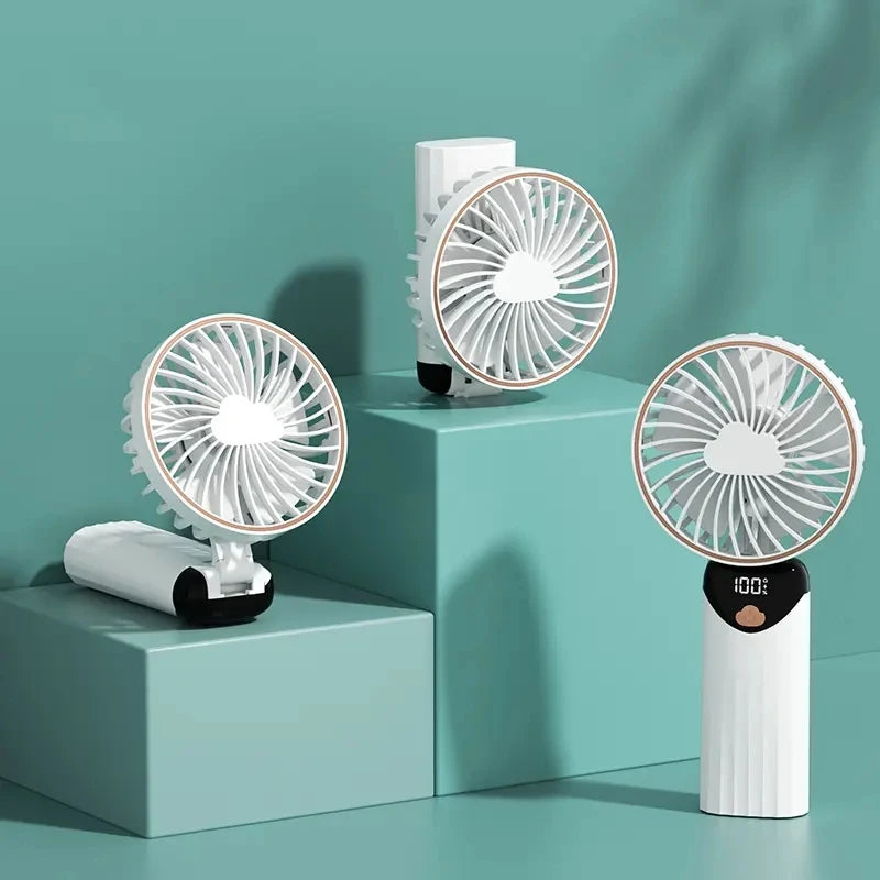 Foldable Small Handy Folding USB Charge Battery Electric Fans Personal Rechargeable Usb Fold Handheld Portable Mini Fan