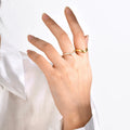 Factory Directly Sales Stainless Steel 18K Dainty V Shape Simplicity Glossy Jewelry Tarnish Free for Women