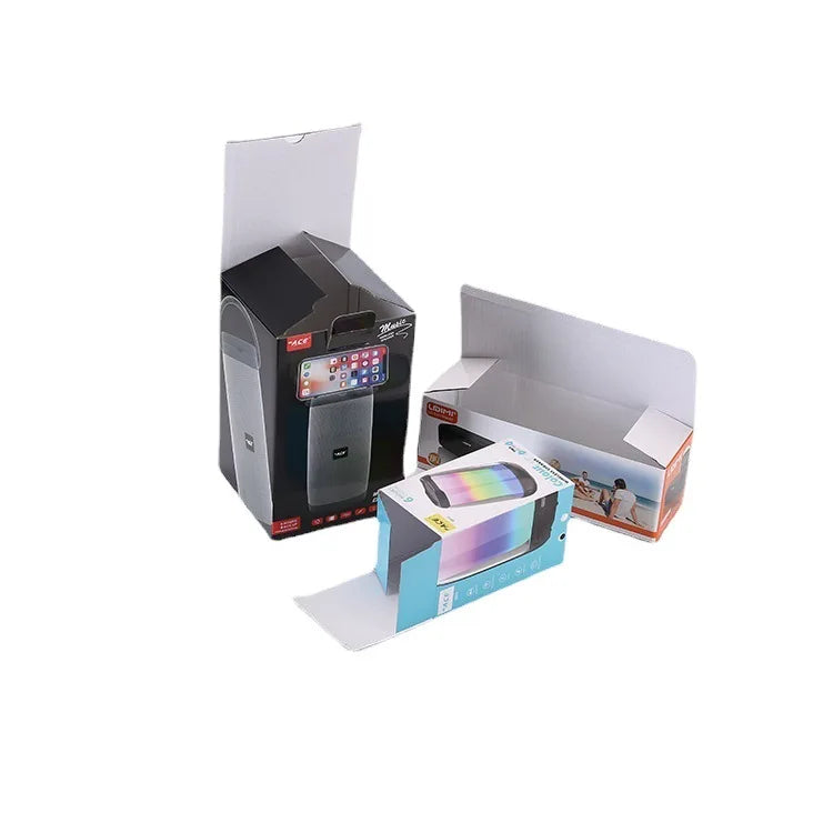 Custom Logo Folding Auto Parts Computer Accessories Consumer Electronics Cardboard Paper Packaging Boxes for Small Business
