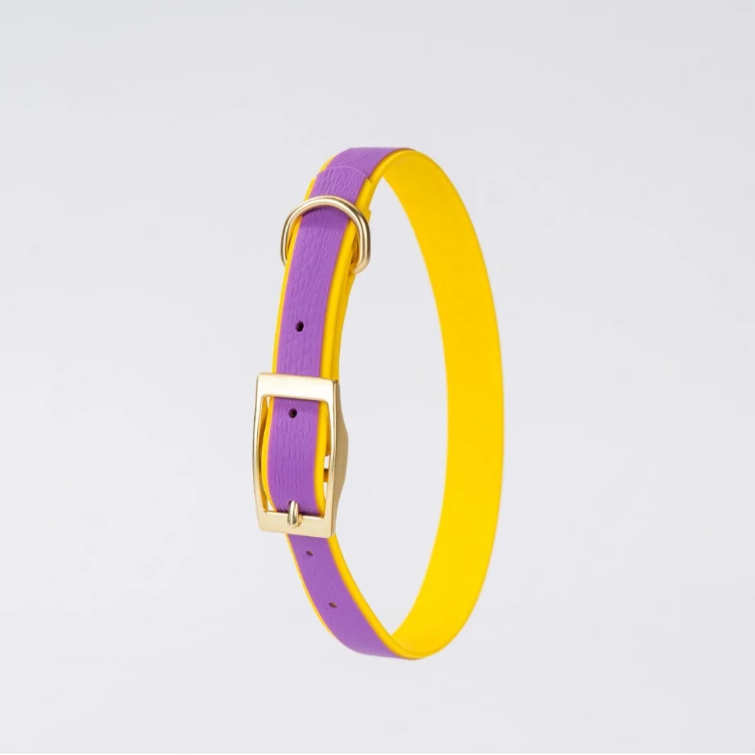 Keeplive Eco-Friendly Biodegradable Plastic PVC Coated Ribbon Glossy TPU Outdoor Reflective Button Closure Classic Small Collar