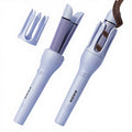 2-in-1 Anti-Tangle Rotating Curling Wand  & Titanium Flat Iron Professional Hair Straightener and Curler Auto Hair Curler