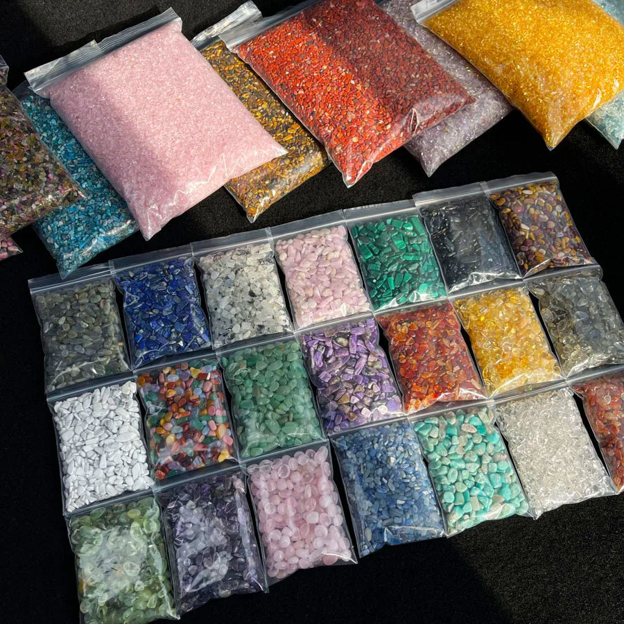 Wholesale Natural Stones and Crystals Polished Gravel Crystal Chips for Gift and Home Decoration