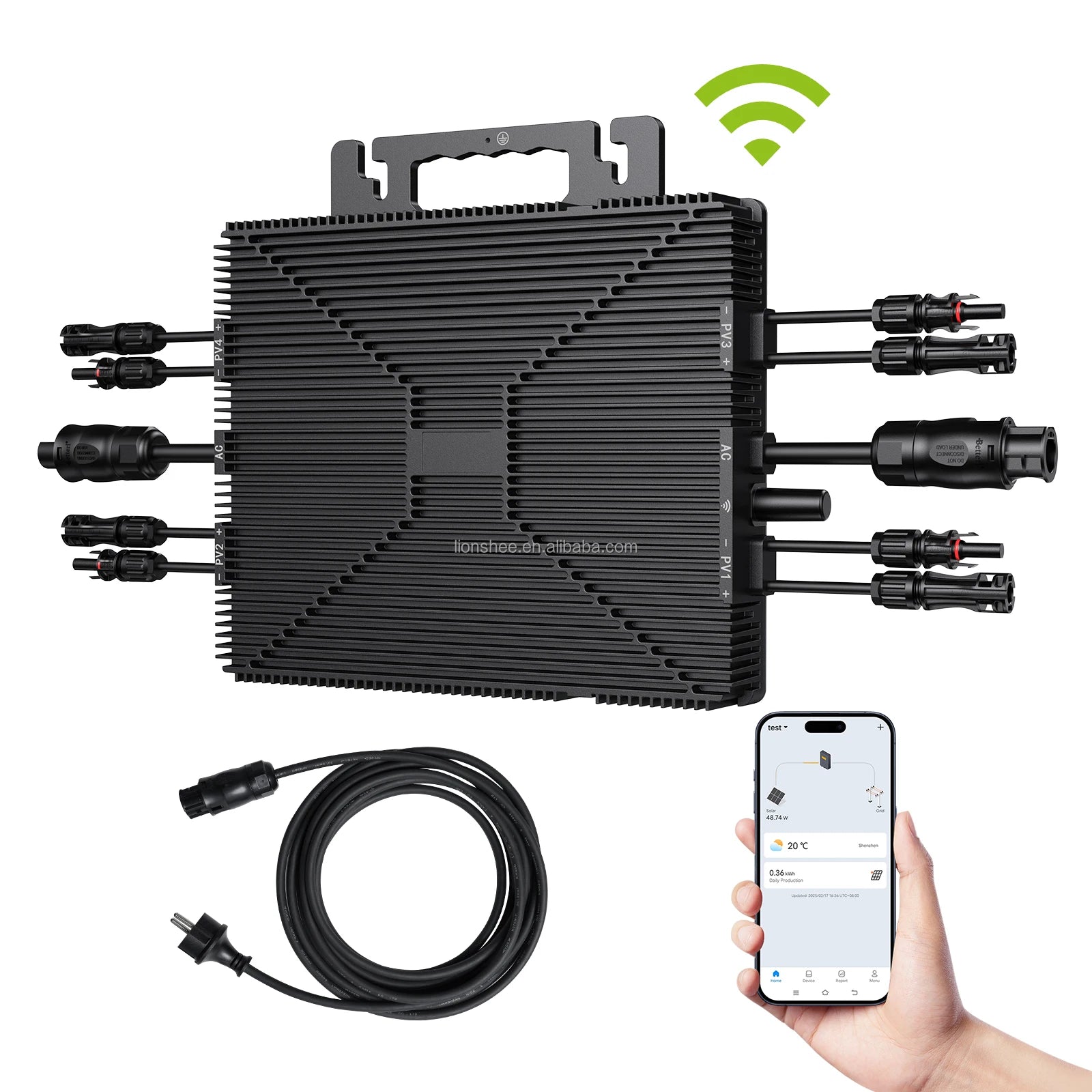 2000W Micro Inverter Europe Germany Warehouse Direct Ship IP67 Waterproof Microinverter for Balcony Solar System