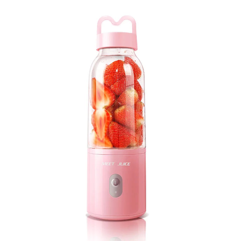 Mini Portable Rechargeable Fruit Juicing Mixing Crush Ice Blender Usb Plastic Stainless Steel Grey White Noise Machine Kingstar
