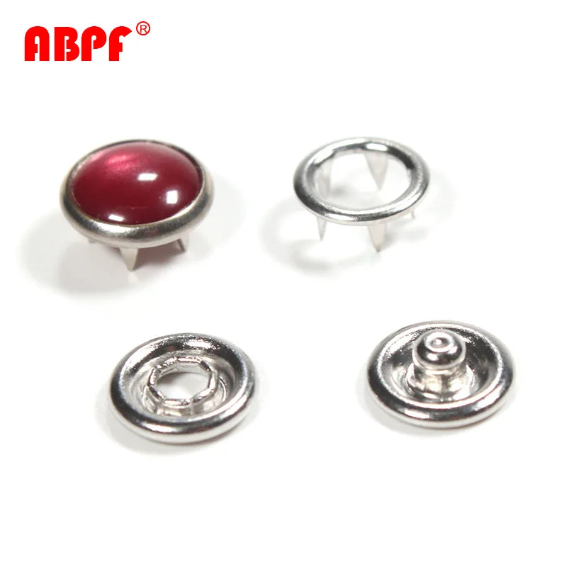Elegant Pearl Embellished Metal Snap Button Vintage Design Snap for Wedding Dresses Bridal Accessories Prom Outfits