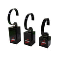 3-in-1 Pack Counter Top Black Acrylic Watch Display Stand with Casio Logo Modern Style for Retail Store