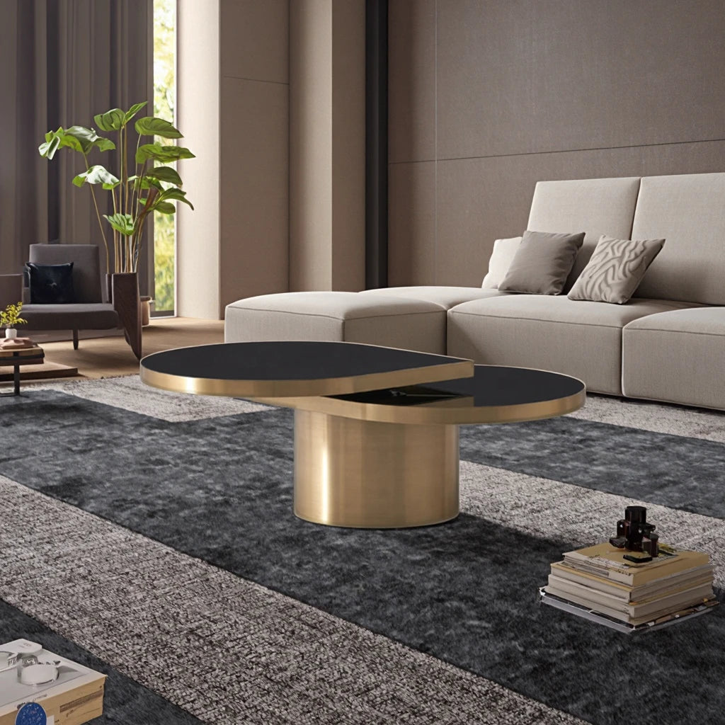 Direct Manufacturers Supply Nordic Luxury Home Furniture Living Room Center Table Stainless Steel Base Marble Coffee Table